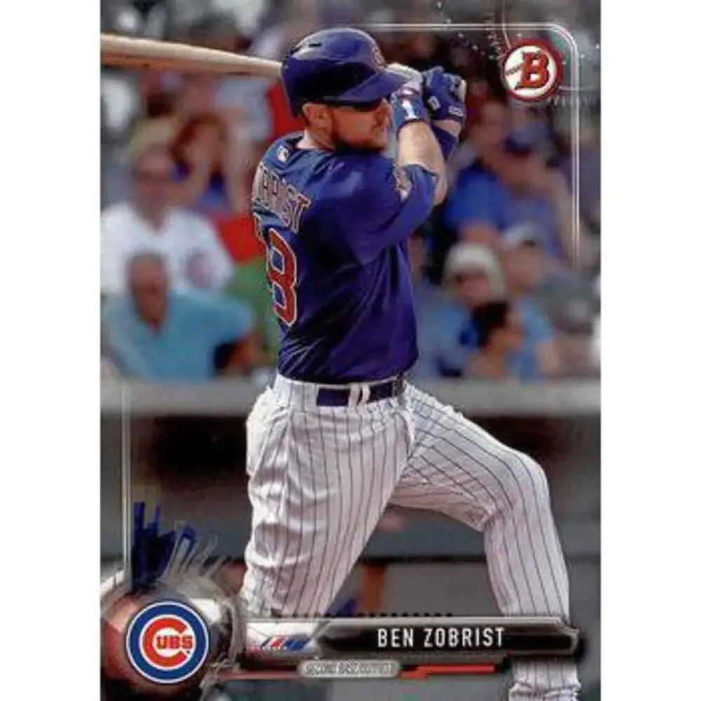 2017 Bowman Ben Zobrist # 65 Chicago Cubs